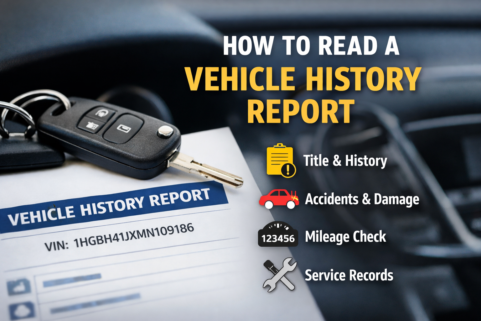 How to Read a Vehicle History Report (Red Flags to Watch)